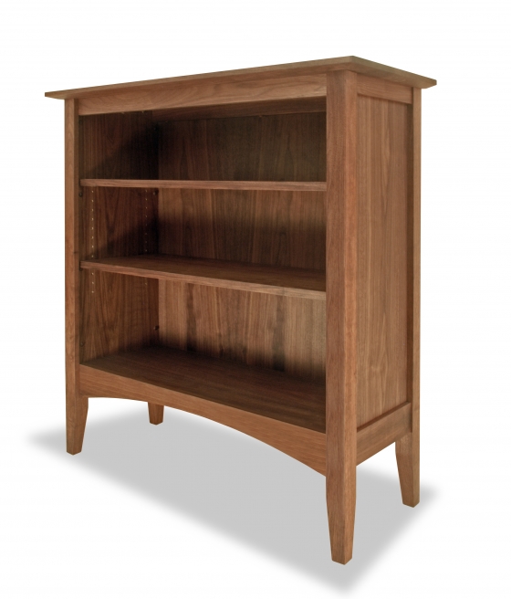 Canterbury Bookcase 1Walnut Maple Corner Woodworks